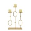 Home & Decor * | Hot Sale Cosmoliving By Cosmopolitan Gold Candlestick Holders, 4 , 13 & 20