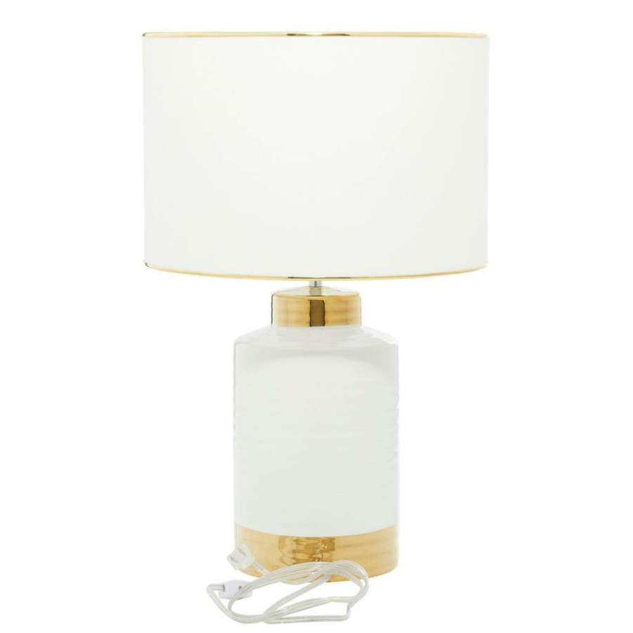 Home & Decor * | Budget Cosmoliving By Cosmopolitan 23 Gold Ceramic Table Lamp