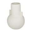 Floral * | Promo Cosmoliving By Cosmopolitan White Ceramic Modern Vase, 8 X 11