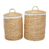 Storage * | Discount Cosmoliving By Cosmopolitan Light Brown Seagrass Handmade Storage Basket Set