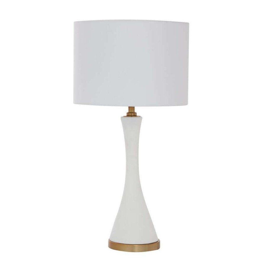 Home & Decor * | Cheap Cosmoliving By Cosmopolitan 25 Gold Ceramic Modern Table Lamp