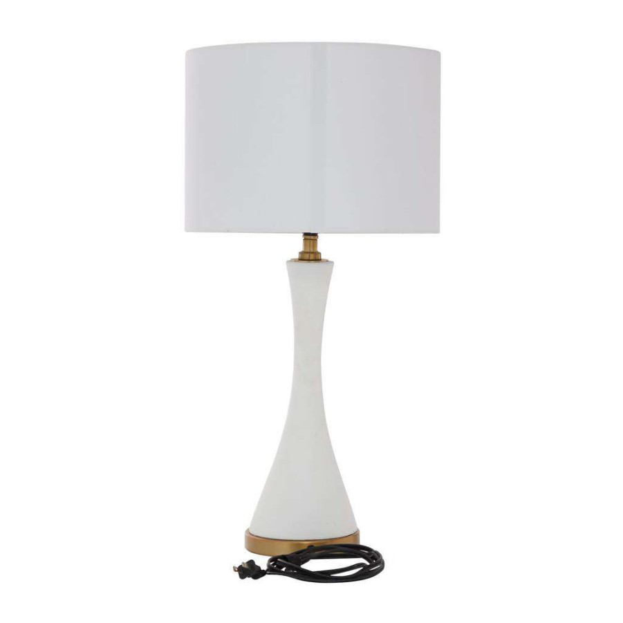 Home & Decor * | Cheap Cosmoliving By Cosmopolitan 25 Gold Ceramic Modern Table Lamp