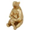 Home & Decor * | Deals Cosmoliving By Cosmopolitan Gold Resin Modern Bear Sculpture, 10 X 6 X 8