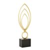 Home & Decor * | Hot Sale Cosmoliving By Cosmopolitan 24 Gold Metal Contemporary Abstract Sculpture