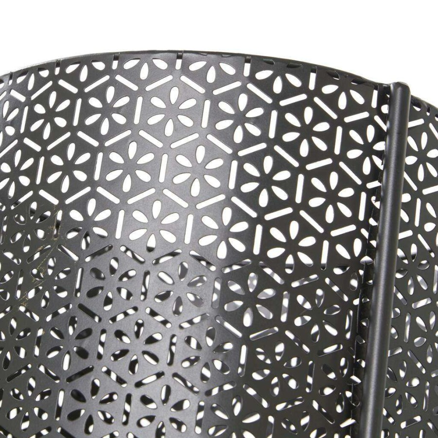 Floral * | Best Pirce Cosmoliving By Cosmopolitan Black Metal Mesh Planter Set