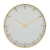 Home & Decor * | Cheap Cosmoliving By Cosmopolitan White Glass Contemporary Wall Clock, 20 X 20 X 2