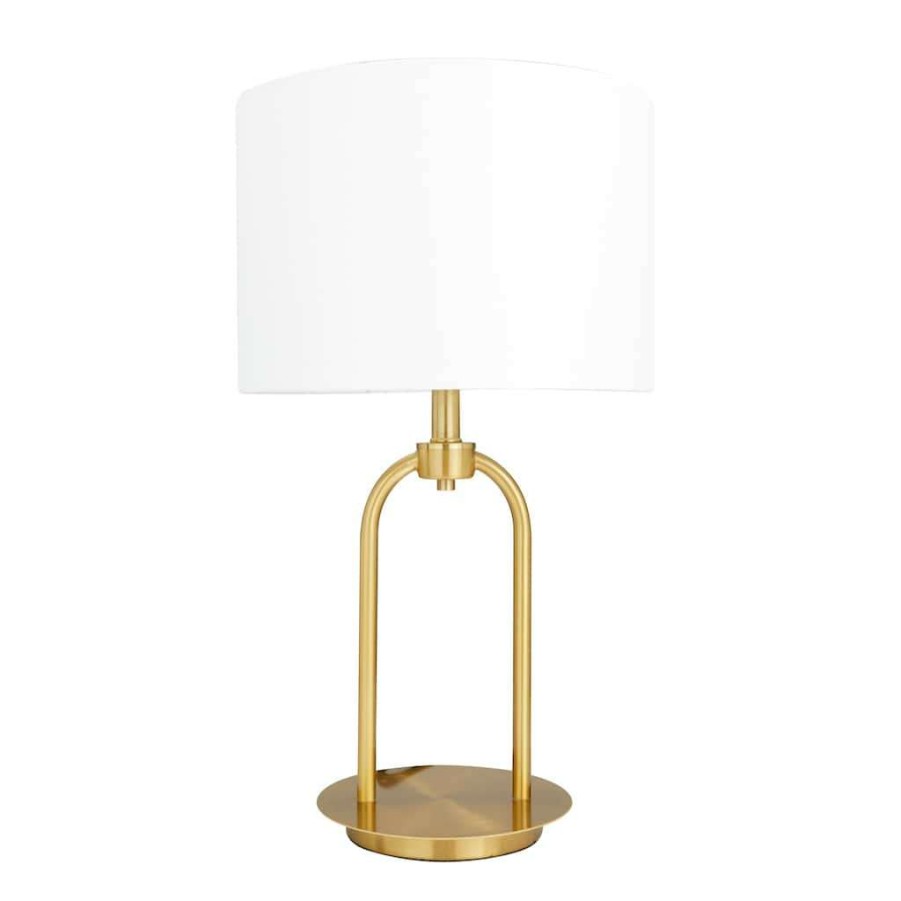 Home & Decor * | Best Deal Gold Modern Table Lamp, 7 X 7 X 19 By Cosmoliving By Cosmopolitan