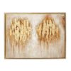 Home & Decor * | Buy Cosmoliving By Cosmopolitan Brown Traditional Abstract Canvas Wall Art