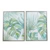 Home & Decor * | Coupon Cosmoliving By Cosmopolitan Set Of 2 Green Canvas Wall Art 24 , 32