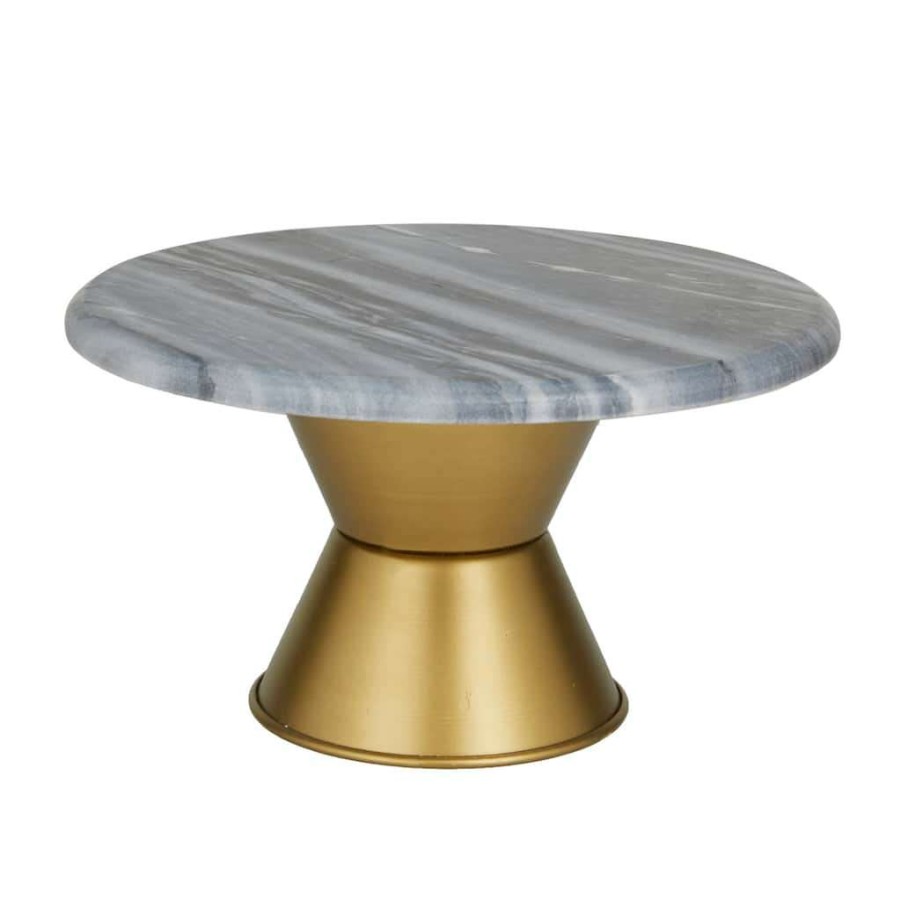 Home & Decor * | New Grey Glam Cake Stand, 12 X 12 X 6 By Cosmoliving By Cosmopolitan