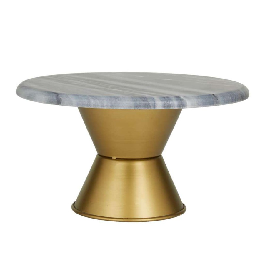 Home & Decor * | New Grey Glam Cake Stand, 12 X 12 X 6 By Cosmoliving By Cosmopolitan